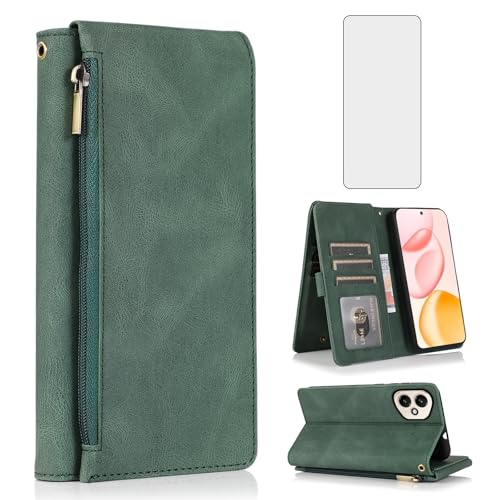 Housse Honor 400 5G zippée en cuir pour simplifier vos déplacements et sorties en ville