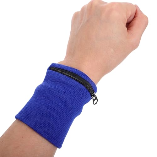 Elastic Wristband Zipper Pocket Sports Wristlet for Keys Coins Change Workout Running Hiking3