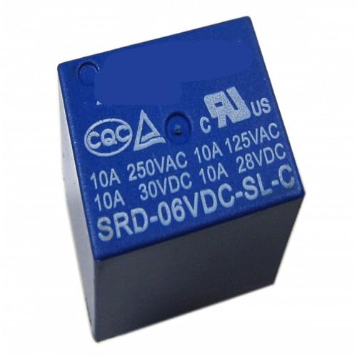 Evita sobrecargas usando el relé de potencia de 6V CC SRD-6VDC-SL-C de 10A en tus circuitos