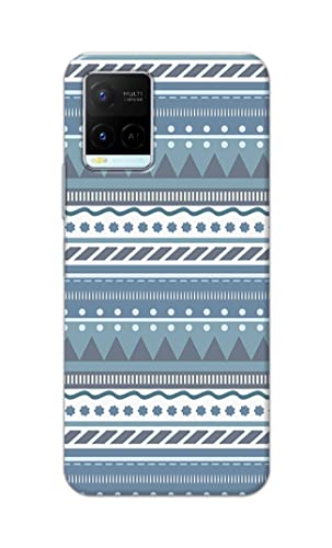 Image of Printed Hard Back Cover Case for Vivo Y21 | Y21T | Y21s | Y21e | Y21A | Y21G Back Cover (Seamless Geometric Tribal Pattern) -1803