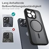 BENNALD Magnetyczne etui do iPhone 15 Pro, etui na telefon komórkowy iPhone 15 Pro, odporne na uderzenia, matowe etui na telefon komórkowy z wojskową ochroną, kompatybilne z akcesoriami MagSafe