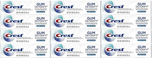 Crest Gum Detoxify Toothpaste, Deep Clean, Travel Size, 0.85 oz (24g) - Pack of 12
