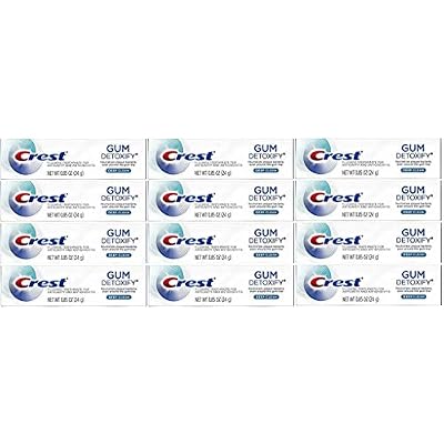 Crest Gum Detoxify Toothpaste, Deep Clean, Travel Size, 0.85 oz (24g) - Pack of 12