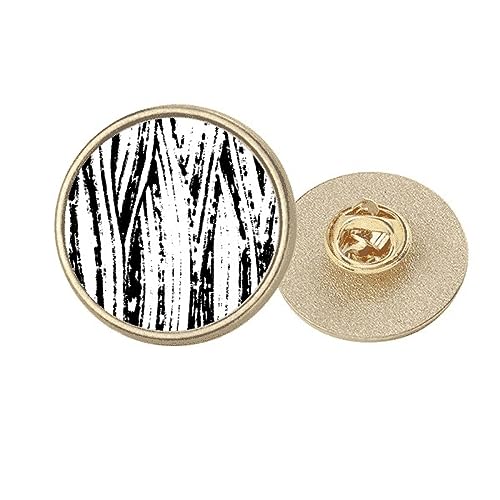 Pince-broche en métal rond doré M au design géométrique