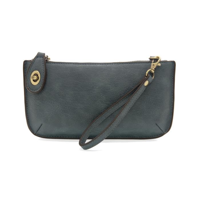 Image of Joy Susan Women's Fashion Purse Mini Crossbody Wristlet Clutch Handbag - Washed Denim