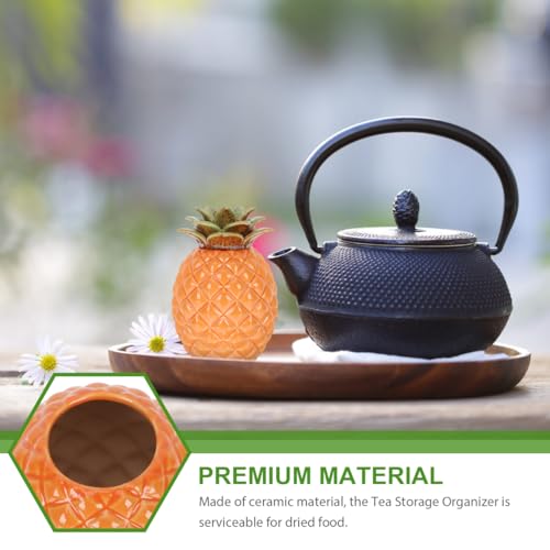Pot à thé en céramique artisanale Mikinona design ananas premium - 5