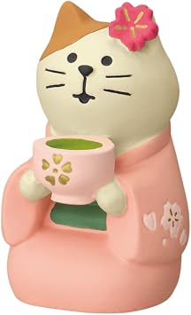 Decole Deco Corporation ZSA-51233 Combre Matcha Cat Size Approx. 1.1 x 1.3 x 1.8 inches 28 x 32 x 45 mm