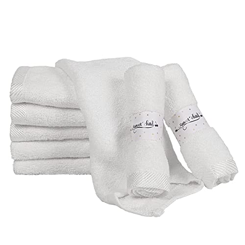 Image of Sweet Child 8-Pack Baby Washcloths -Super Soft Rayon,Wash Cloths for Newborn,Infants and Kids, Bath Baby Towels, for Body and Face