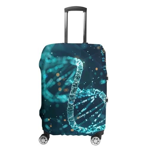 DNA Double Helix Luggage Cover, Elastic Luggage Protector Fits 19-32in Suitcases, Washable & Anti-Scratch Suitcase Cover for Men Women XL