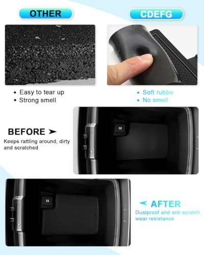 Image of CDEFG 16Pcs for 2027 Kia Telluride Door Slot Mats Cup Holder Accessory