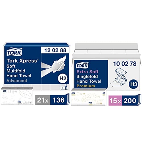 Tork Waschtücher Premium 1-lagig – 135 Stück, 19,2x30 Cm, Extra Weich & Reißfest, Für Patientenpflege Und Hygiene