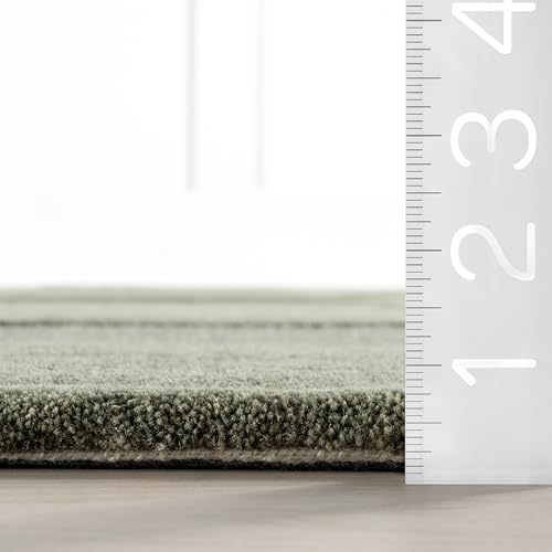 Tapete Rugs USA Elliot Olive 4' x 6' de Lana miniatura 2