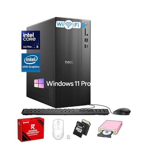Dell ECT1250 XfXNgbvRs[^ PC - Intel Ultra 5-225 (10RA)A64GB DDR5 RAMA2TB PCIe SSDAIntel UHD GraphicsAWi-Fi 6AWindows 11 ProA