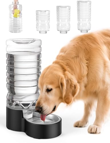 Heouvo 2.5 Gallon Automatic Dog Water Dispenser【Wide Mouth for Easy Hand-in...