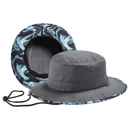Image of UPF 50+ Foldable Sun Hat Patterned Under Brim Bucket Hats for Summer Hiking Fishing Beach Safari Men Women