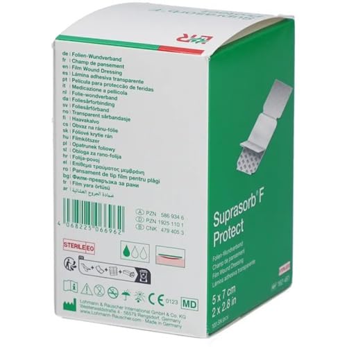 Suprasorb F Protect - Medicazione per ferite, 5 x 7 cm, 100 pezzi