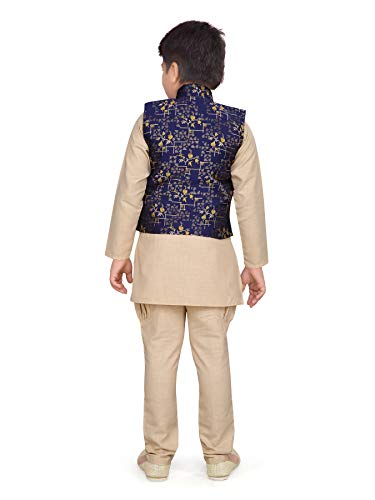 AJ DEZINES Kids Indian Wear Kurta Pajama and Waistcoat Set For Boys2