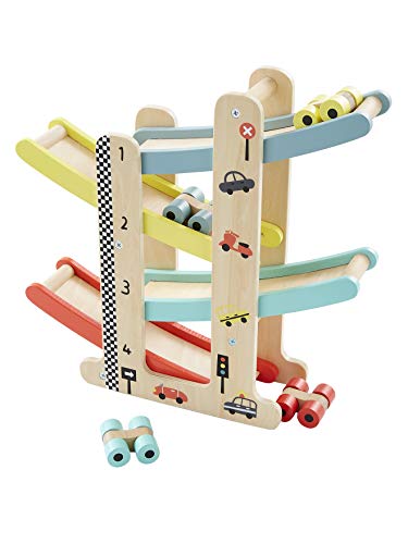 VERTBAUDET Toboggan à Voitures en Bois Multicolore TU
