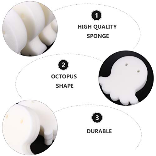 Esponja de absorção de óleo Hemoton 20 peças em forma de polvo para absorção de óleo, esponja de esc
