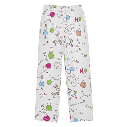 ZZXXB Chemistry Science Experiment Boys Long Pants Soft Trousers Elastic Waist Kids Lounge Bottoms with Pockets S-XL