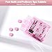 BTTEUYE Spa Foot Bath Pedicure Tablets ,Pedicure Foot Spa Supplies,Natural & Refreshing, Relieve Fatigue, Quickly Dissolve & Remove Dead Skin, Rose Fragrance, 350-Count