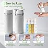 4-in-1 Travel Dispenser Bottle, Portable Cosmetic Dispenser Containers for Shampoo Lotion Conditioner Cream, Leak Proof Travel Dispenser, 30ML, White #4