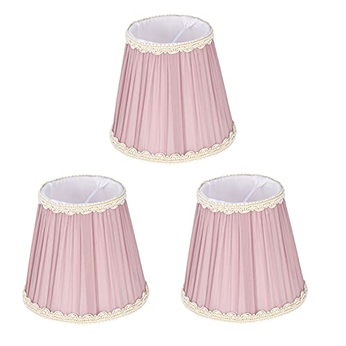 Tomotato 3Pcs E14 Clip-On Chandelier Lamp Shades