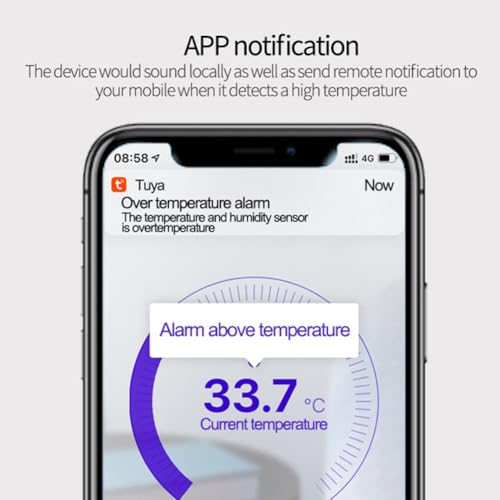 Capteur Zigbee Tuya température humidité avec écran LED pour semis