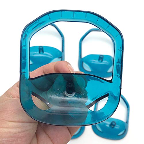Milisten Goatee Shaving Template Beard Shaping Grooming Tool Template for Shaving Trimming Lineup Shaper Guide 5PCS Blue - Thumbnail 3