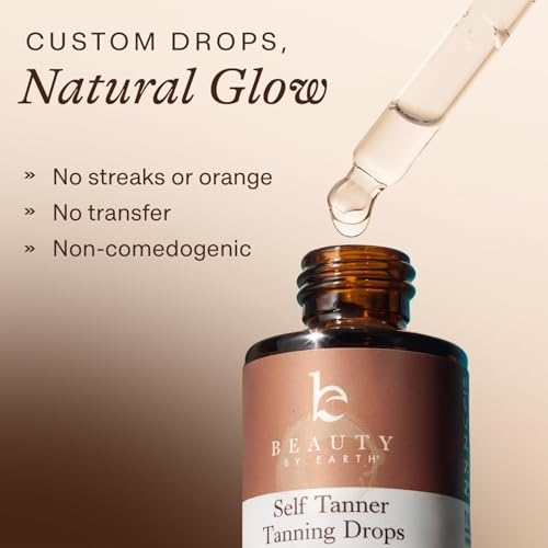 Self Tanning Drops - USA Made with Natural & Organic Ingredients, Medium Face Tanning Drops to Add to Lotion, Moisturizing Bronzing Tanner for Face... - Image 4