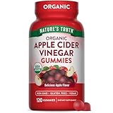 Nature's Truth Organic Apple Cider Vinegar Gummies | 120 Count | Vegan, Gluten Free & Non-GMO Supplement | USDA Organic | Apple Flavor
