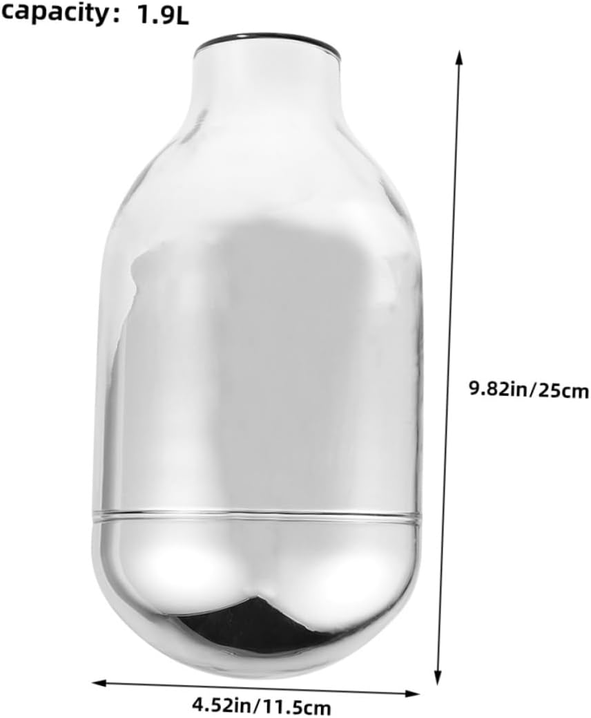 Cabilock Glass Insulated Thermal Kettle Lined Kettle for Hot Cold Beverages for Home Office Use Glass Liner Easy Pour Narrow Mouth Design Compatible