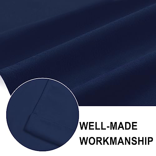 Cenefa corta azul marino de 36 x 16 pulgadas, decoración texturizada de 1 panel 7