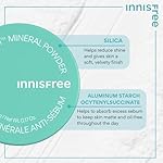 innisfree No Sebum Matte Mineral Powder, Korean Loose Setting Powder for Blurring, Shine Control, Fragrance-Free, Translucent - Image 4