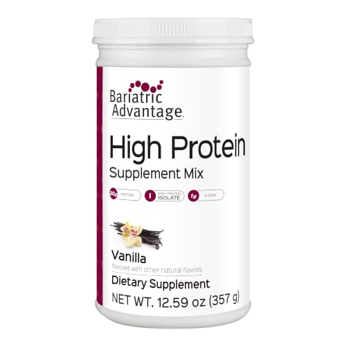 Bariatric Advantage High Protein Supplement Mix - Protein Powder - 20 g Protein - for Pre- & Post-Bariatric Surgery Patients - Iron Calcium & More - Vanilla - 14 Servings