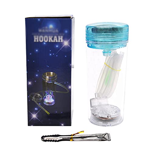 DBGA Mini Shisha Set, 7,5" Mini Bong mit Magischem LED Licht, Acryl Shisha mit 1 Schlauch, für Besseres Shisha Shisha Rauchen – Bild 5