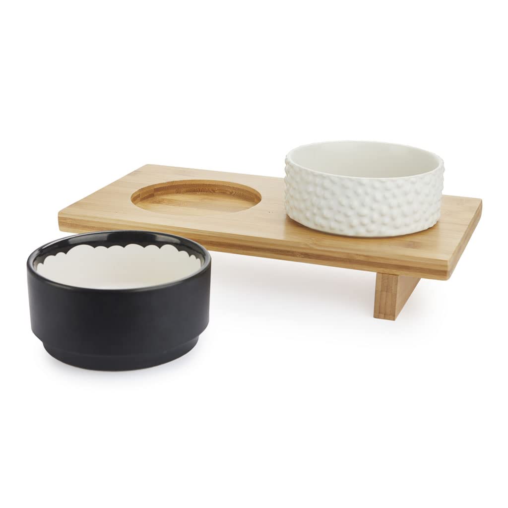 balvi Futternapf für Hunde und Katzen Komeki im Sushirollen-Design Keramik/Bambus