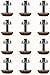 Leveling Feet Adjustable Furniture Levelers - 5/16 inch Threaded Shank w/T-Nuts Leg Leveler for Table,Chair and Furniture Legs- Adjusts from 0" to 1" - Pack of 12 (Coffee)