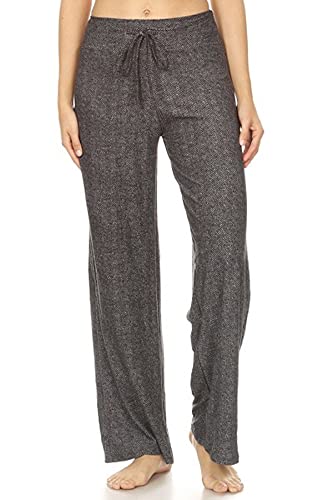 Image of Leggings Depot Women's Wide Leg Drawstring Pajama Pants for Lounge, Sleep