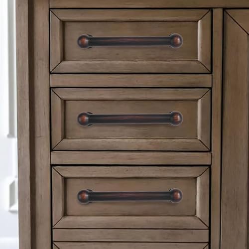 khtumeware 10 Pack 4 Inch Hole Center Oil Rubbed Bronze Cabinet Pulls Heavy Duty Solid Cabinet Handles cabinets Dressers Kitchens Handles Bathroom cabinets by khtumeware - Used condition - Image 6