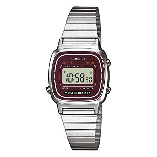 カシオコレクション レディース腕時計 LA670WEA-4EF, グレー/シルバー, One Size, ブレスレット