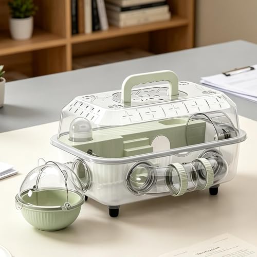 Habitat hamster gerbille avec tunnel d'exercice et litière 37cm - 4