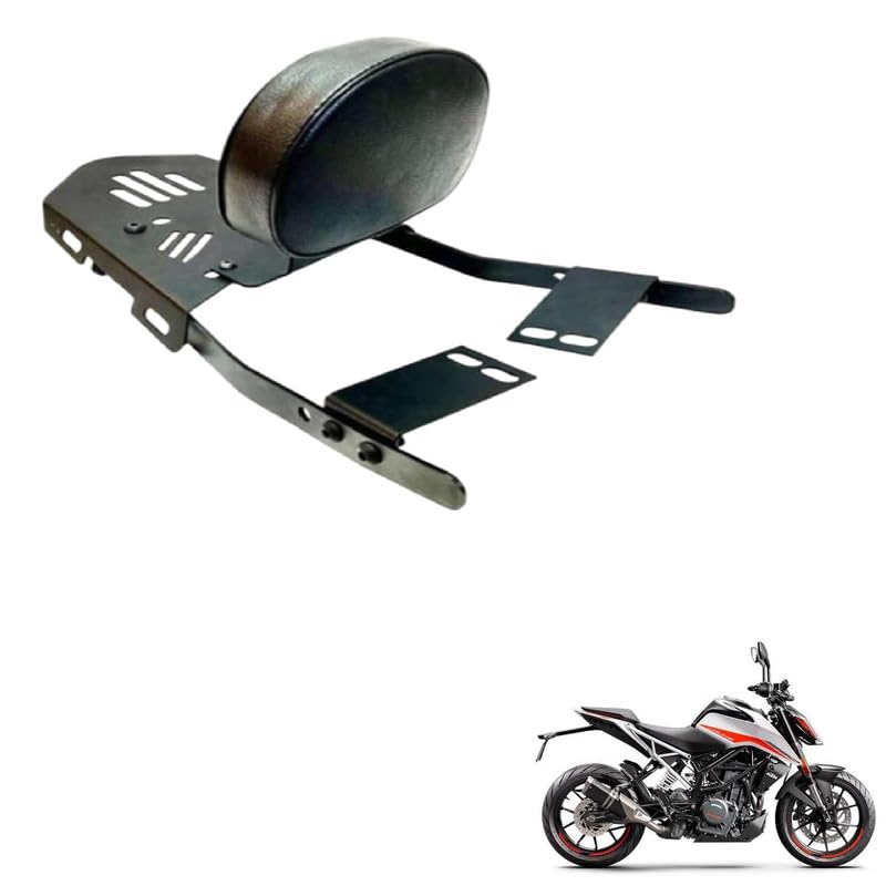 RudraRidez Bike Universal Backrack/Back Rest Box Base Plate for Luggage with Gaddi Rack/Cushion Top Rack/Toprack Backrest Carrier Black for Yamha YZF R15 V4