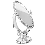 Accessoires de beauté : la surface du miroir reflète clairement les détails du visage, vous permettant de voir chaque détail de votre visage et d'appliquer votre maquillage à la perfection. miroir cosmétique