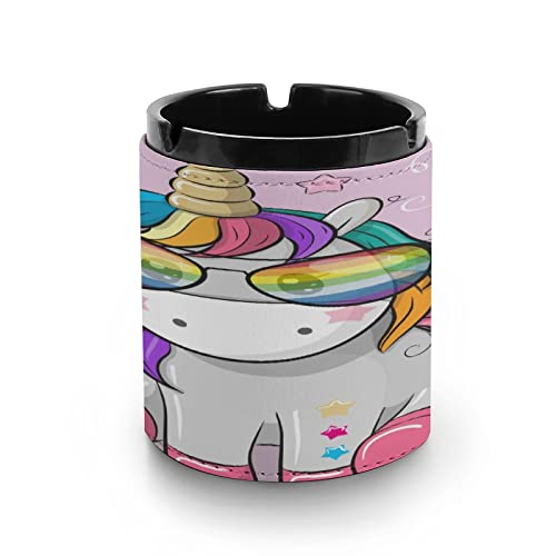 Cendrier Licorne Grise Étoilée Cendrier À Cigares Cendrier Pour Le Repos Cigarettes Cendrier À Cigares Pour Patio/Extérieur/Intérieur Cendrier 7.9*10cm Cover