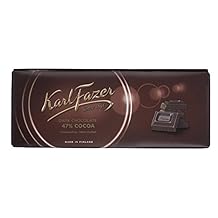 10 Bars x 200g of Karl Fazer - Original - Finnish - Dark Chocolate - 47% Cocoa