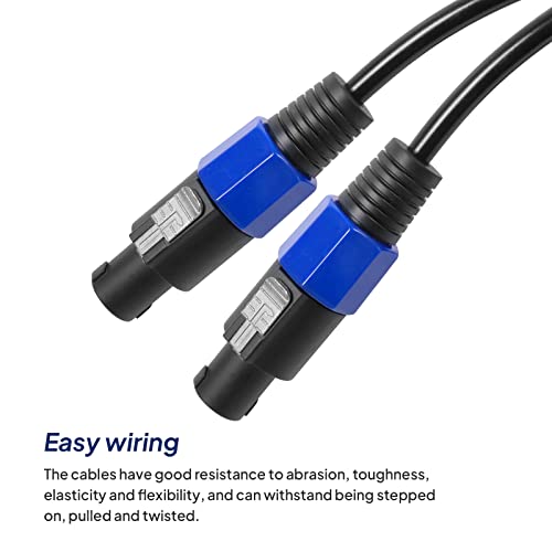 Sonoreboom Professional Speakon Male To Speakon Male Cable Speaker Wire With Twist Lock 2 Conductor Audio Amplifier Cord For Dj Stage Studio Ktv Bar Mixer Concert Public Broadcasting (80 Feet, 1Pc) #TOP3