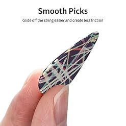 Lot de 12 médiators de guitare avec lignes abstraites et graffiti psychédélique pour guitare électrique, basse acoustique, cadeau avec boîte - Les Beatles, Paul McCartney, John Lennon, RIngo Starr, George Harrison Lot de 12 médiators de guitare avec lignes abstraites et graffiti psychédélique pour guitare électrique, basse acoustique, cadeau avec boîte – Image 4