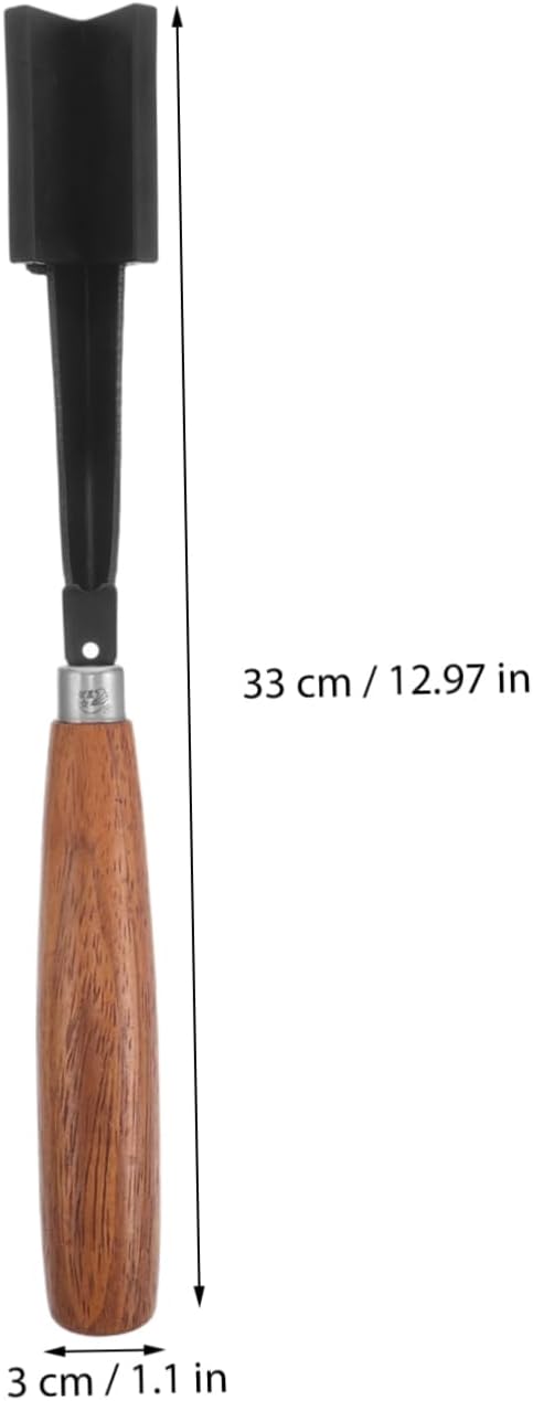 ORFOFE Shaped Steel Tapping Knife for Rubber Tree Durable Tree Stripping Cutter with Ergonomic Handle for Efficient Bark Removal and Rubber Harvesting Tools