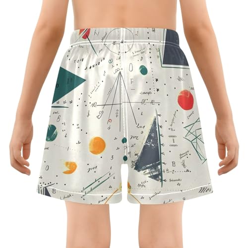 Bolaz Toddler Boys Swimwear Swim Trunks with Compression Liner 4T Mathematical Formulas3